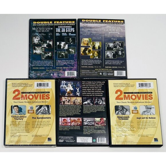 Vintage DVD Movie LOT 9 Titles Vengeance Valley Sundowners Stagecoach to Denver - Picture 3 of 3